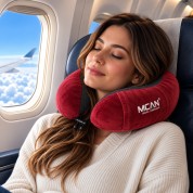 Μαξιλάρι Ταξιδίου Mcan Memory Foam M-13 Κόκκινο