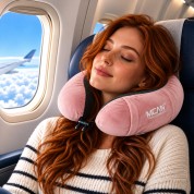Μαξιλάρι Ταξιδίου Mcan Memory Foam M-13 Ροζ