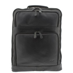 Τσάντα Πλάτης Δέρμα Laptop 15,6'' Rcm H43 Μαύρο