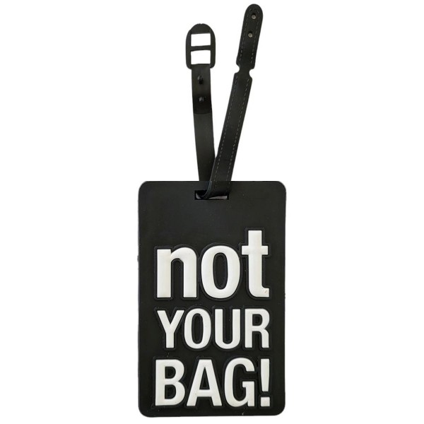 Ετικέτα αποσκευών Not Your Bag Μαύρο