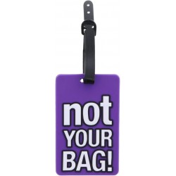 Ετικέτα αποσκευών Not Your Bag Μωβ