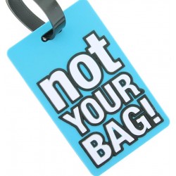 Ετικέτα αποσκευών Not Your Bag Γαλάζιο