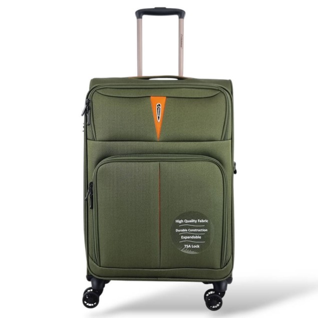 Βαλίτσα Μεσαία 68εκ Diplomat Venice ZC6101-M Λαδί ΒΑΛΙΤΣΕΣ