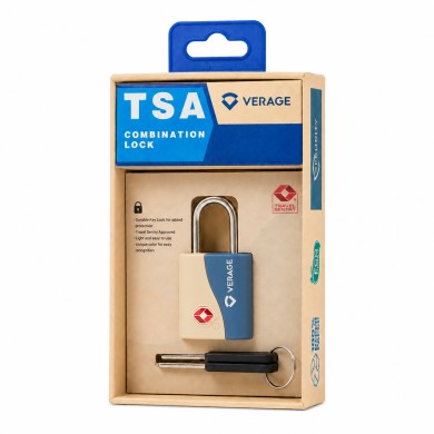 Λουκέτο ασφαλείας TSA με κλειδί Verage VG5134 Μπλε