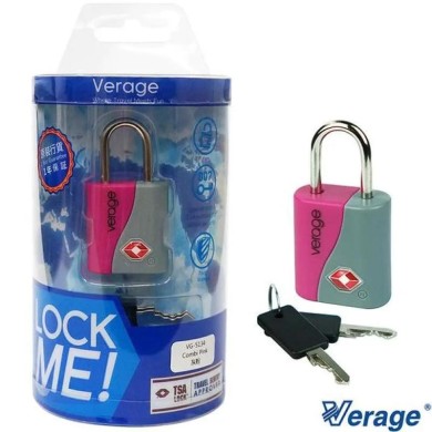 Λουκέτο ασφαλείας TSA με κλειδί Verage VG5134 Ροζ ΑΞΕΣΟΥΑΡ ΤΑΞΙΔΙΟΥ