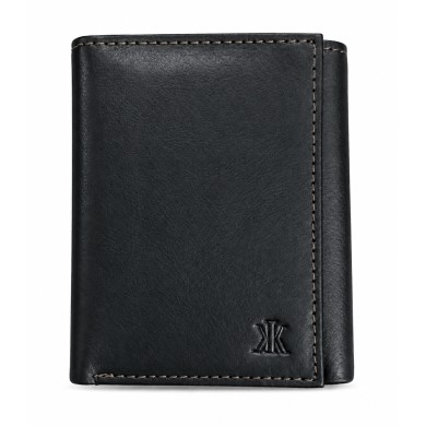 Πορτοφόλι Unisex Δέρμα Kappa 1698 Μαύρο/Καφέ