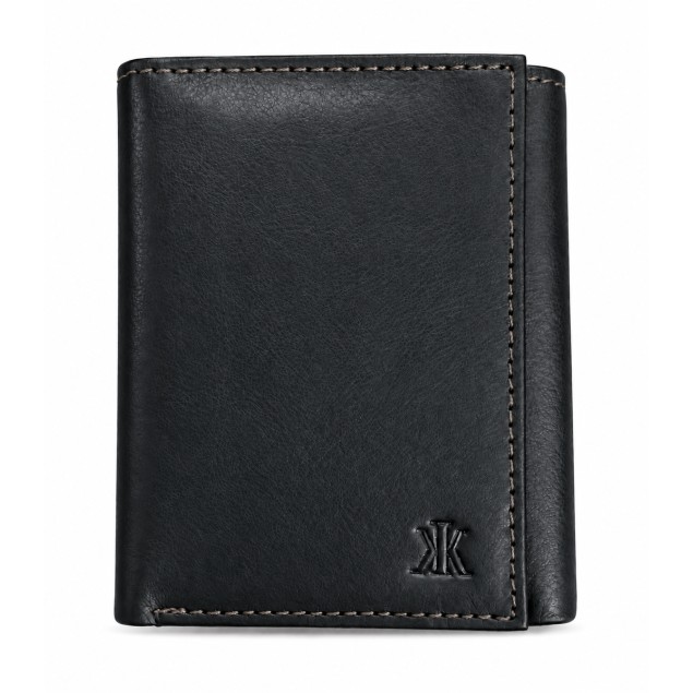 Πορτοφόλι Unisex Δέρμα Kappa 1698 Μαύρο/Καφέ