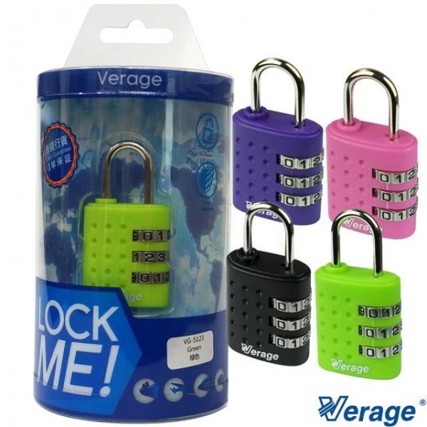 Λουκέτο ασφαλείας με συνδυασμό Verage VG5123 Μωβ