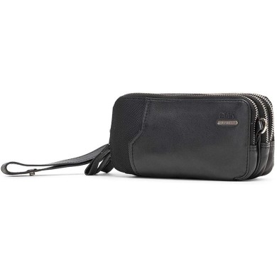 Τσαντάκι χειρός/ώμου Δέρμα Ciak Roncato Triple Pouch 20.04.12.01 Μαύρο