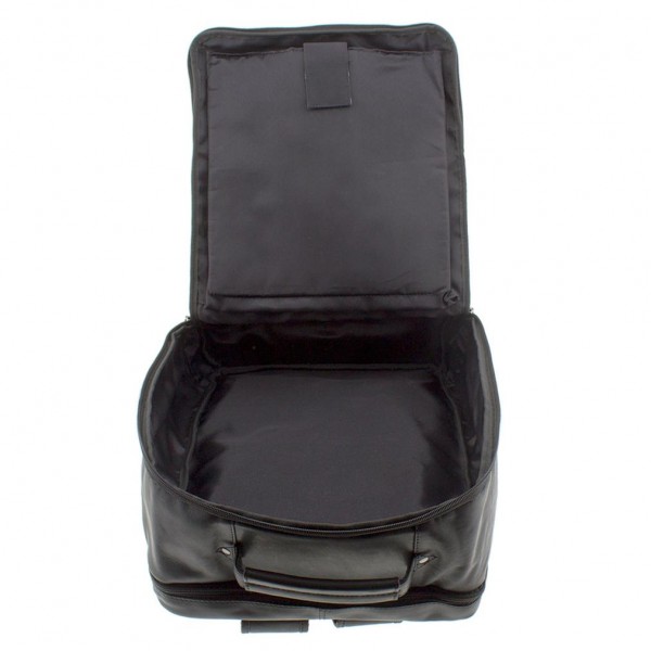Τσάντα Πλάτης Δέρμα Laptop 15,6'' Rcm H43 Μαύρο