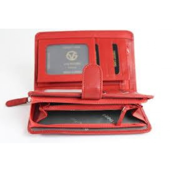 Πορτοφόλι Γυναικείο Δέρμα Valentini 306-ST01 Κόκκινο