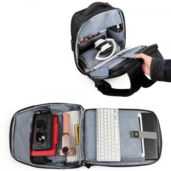 Τσάντα Πλάτης Laptop 15.6'' Tigernu T-B3655 Μαύρο