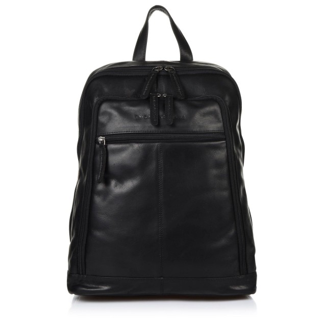 Τσάντα Πλάτης Δέρμα Laptop 14,1'' The Chesterfield Brand James C58.015500 Μαύρο ΑΝΔΡΙΚΑ