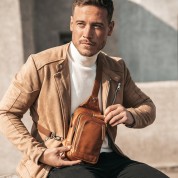 Τσαντάκι Στήθους Δέρμα The Chesterfield Brand Riga C58.028431 Ταμπά ΑΝΔΡΙΚΑ