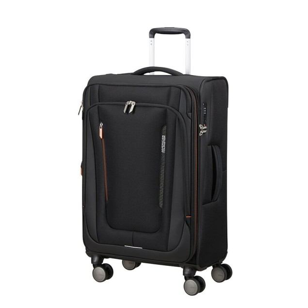 Βαλίτσα Μεσαία 68εκ American Tourister Wanderlite Spinner 158077-0614 Μαύρο