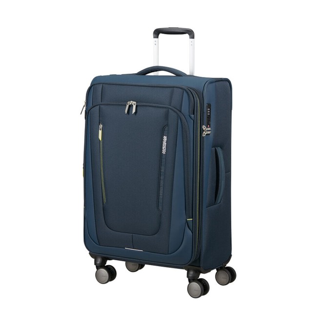 Βαλίτσα Μεσαία 68εκ American Tourister Wanderlite Spinner 158077-1265 Μπλε
