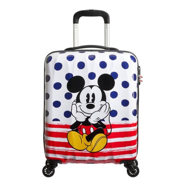 Βαλίτσα Καμπίνας 55εκ. American Tourister Disney Legends 92699-9072 Mickey Blue Dots ΒΑΛΙΤΣΕΣ