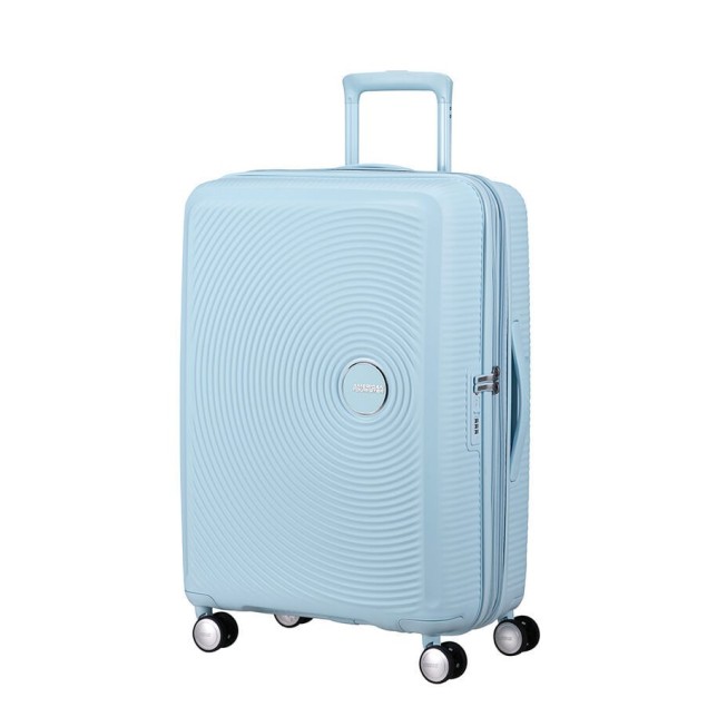 Βαλίτσα Μεσαία 67εκ American Tourister Soundbox 88473-8365 Pastel Blue ΒΑΛΙΤΣΕΣ
