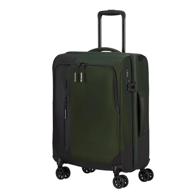 Βαλίτσα Καμπίνας 55εκ Samsonite Biz2go Trvl Spinner 147609-1316 Earth Green ΒΑΛΙΤΣΕΣ