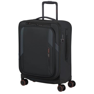 Βαλίτσα Καμπίνας 55εκ Samsonite Glazed Spinner 159765-1041 Μαύρο