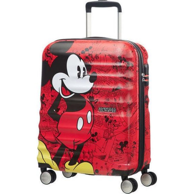 Βαλίτσα Καμπίνας 55εκ. American Tourister Wavebreaker Disney 85667-6976 Mickey Comics Red ΒΑΛΙΤΣΕΣ