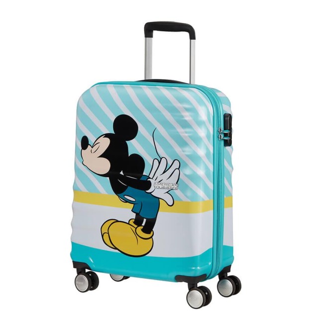 Βαλίτσα Καμπίνας 55εκ. American Tourister Wavebreaker Disney 85667-8624 Mickey Blue Kiss ΒΑΛΙΤΣΕΣ