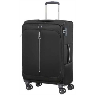 Βαλίτσα Μεσαία 66εκ Samsonite Popsoda Spinner 123538-1041 Μαύρο ΒΑΛΙΤΣΕΣ
