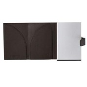 Καρτοθήκη-Πορτοφόλι Δέρμα/Αλουμίνιο Samsonite Alu Fit 133890-1251 Καφέ ΑΝΔΡΙΚΑ