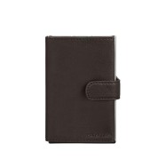 Καρτοθήκη-Πορτοφόλι Δέρμα/Αλουμίνιο Samsonite Alu Fit 133890-1251 Καφέ ΑΝΔΡΙΚΑ