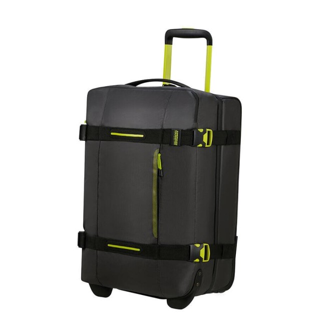 Τροχοσάκος Καμπίνας 55εκ American Tourister Urban Track Duffle 150027-A185 Μαύρο/Lime ΒΑΛΙΤΣΕΣ