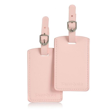 Ετικέτες αποσκευών (2 τεμάχια) Samsonite Luggage Tag 121307-5266 Rose Pink ΑΞΕΣΟΥΑΡ ΤΑΞΙΔΙΟΥ