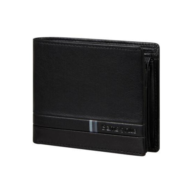 Πορτοφόλι Ανδρικό Δέρμα Samsonite Flagged Slg 140977-1041 Μαύρο ΑΝΔΡΙΚΑ