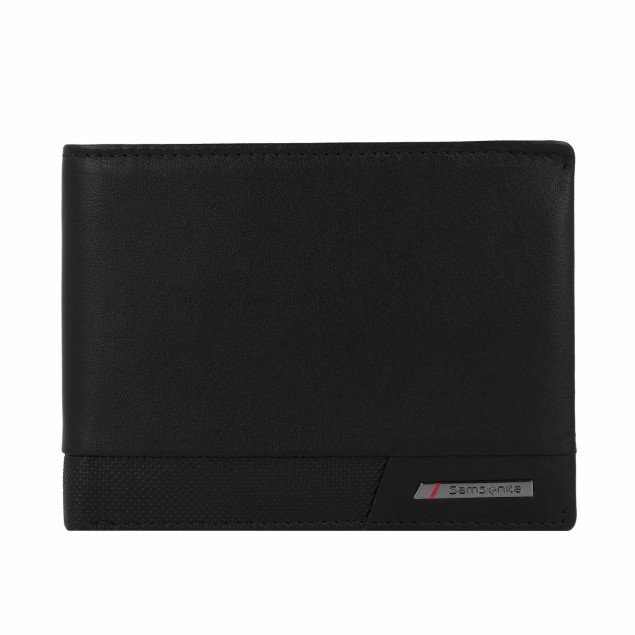 Πορτοφόλι Ανδρικό Δέρμα Samsonite Pro-Dlx 6 Slg 144537-1041 Μαύρο ΑΝΔΡΙΚΑ