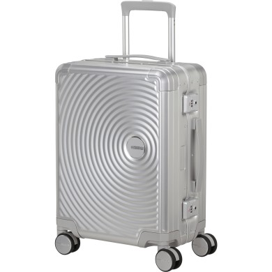 Βαλίτσα Καμπίνας 55εκ American Tourister Soundbox Alu 155707-1776 Aluminium hover
