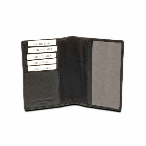 Καρτοθήκη / Εντυποθήκη Διαβατηρίου Γνήσιο Δέρμα Kappa 1742 Μαύρο