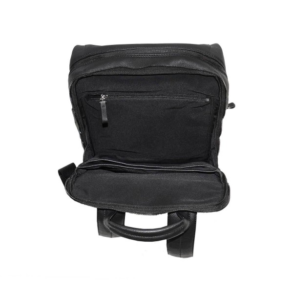 Τσάντα Πλάτης Δέρμα Laptop 13.3'' Marta Ponti Paris C800043-BL Μαύρο