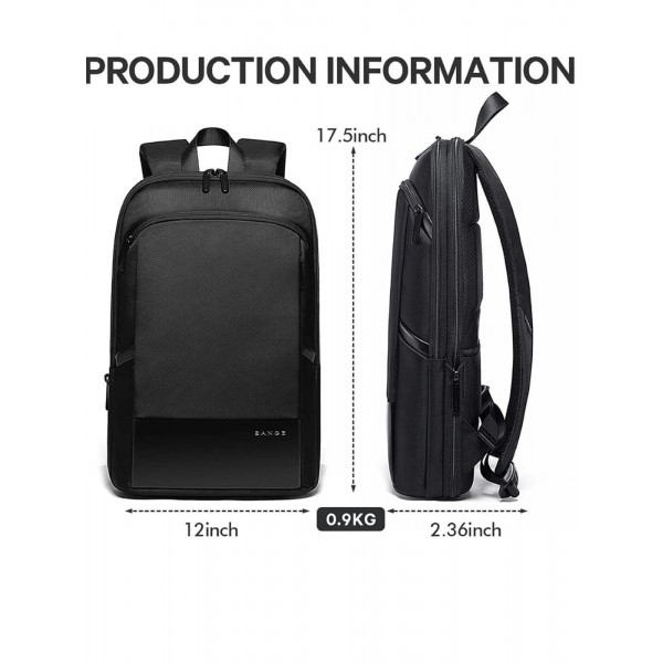 Τσάντα Πλάτης Laptop 15.6'' Bange 77115 Μαύρο