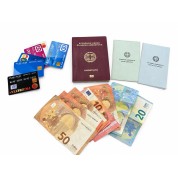 Πορτοφόλι/Καρτοθήκη Διαβατηρίου Unisex Vero PA08 Δέρμα Καφέ