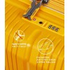 Βαλίτσα Καμπίνας 55εκ Verage Rome VG19006-S Κίτρινο