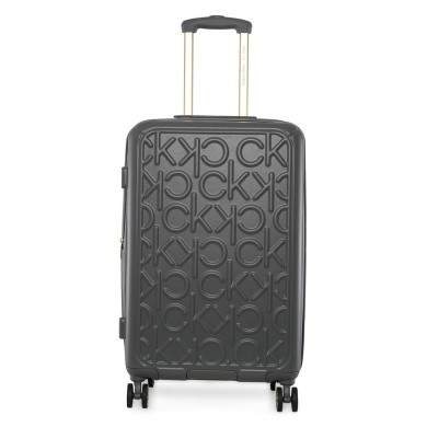 Βαλίτσα Μεσαία 67εκ Calvin Klein Big Monogram LH418BM2 Ανθρακί ΒΑΛΙΤΣΕΣ